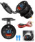 Car Charger Socket USB C 48W Total Output Type-C/USB-A Fast Charging QC3.0 Dual Port LED Voltmeter 12V/24V Waterproof Car Charger for Car, Motorcycle, RV, Boat, Marine, ATV, Truck