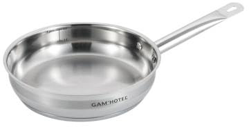 LAGUIOLE Poêle inox 24x5,5cm induction | Inox 18/8 durable, Tous feux dont induction, Passe au four 230°C, Cuisson saine sans revêtement, Résistante à l’usure