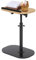 HOARLICN Beistelltisch C Form, Beistelltisch Höhenverstellbar 45 X 30cm 360° C Stabile Struktur mit Einstellbare Höhe Schlanker Boden für Wohnzimmer, Arbeitszimmer, Schlafzimmer (Holzton)