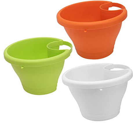 HANABASS 3 Pièces Pots de Fleurs Gouttière pour Plantes Fleurs de Drainage Pratique