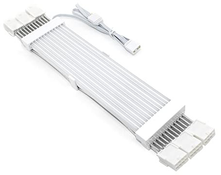 Javoryxh ARGB LED-Lichtleiste, 24-polig, 2 x 8-polig, 3 x 8-polig, Motherboard-Verlängerungskabel, flexibles LED-Lichtband
