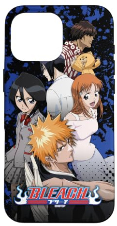 Bleach Character Collage with Show Logo Anime Case for iPhone 16 Pro Max