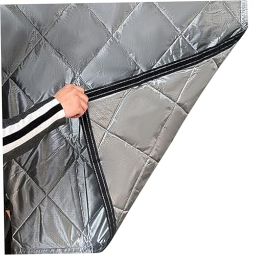 Couverture de fenêtre thermique, rideau de fenêtre à isolation thermique 31, 5x47 pouces, kit d'isolation d'hiver coupe-vent et résistant au froid pour réduire le bruit