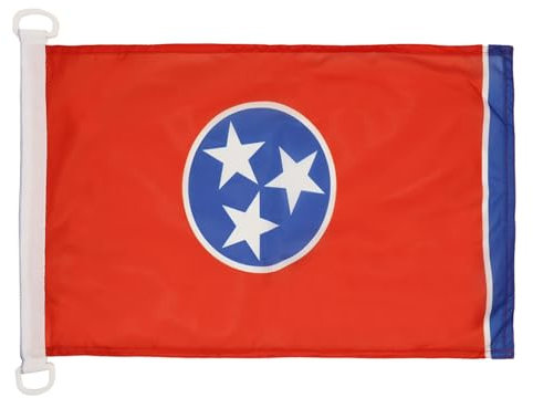 AZ FLAG - Bootflagge Tennessee - 45x30 cm - Bundesstaat Tennessee Bootsfahne 30 x 45 Cm Marine Flaggen - Flaggen