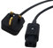 Premium IEC Kettle Mains Lead. UK Plug to C13. Flexible Cable, Long and Short (4m)