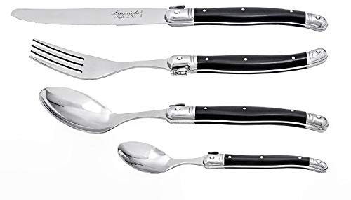 Laguiole Style de Vie Besteckset Premium Line, 24-teilig, Schwarz