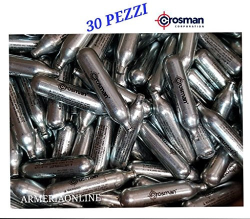 Crosman CO2 BOTTLES SOFT AIR GAS 30 PIECES 12G FOR CO2 GUN FREE REFILL