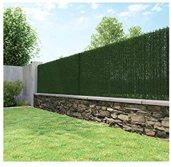 BONERVA | Seto Artificial Decorativo con 30 Varillas por Metro para Patios, Balcones, Vallas y Jardines| Medida 1,5 x 3 Metros | Verde 2 Tonos | 85% Ocultación