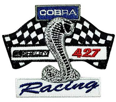 Shelby COBRA T Sports Racing MOTORSPORT Aufnäher Besticktes Patch zum Aufbügeln Applique Souvenir Zubehör