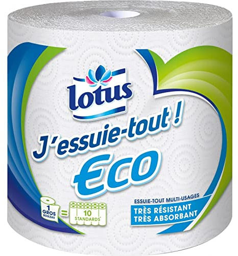 Lotus J?essuie-Tout! Eco Très Résistant Très Absorbant (Lot de