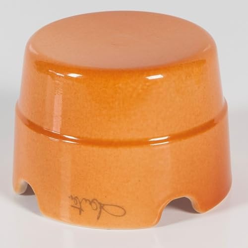 FANTON Scatola di derivazione in ceramica Ø 80 mm colore Terracotta vintage per impianti stile retrò cassetta rotonda in porcellana 84033TC