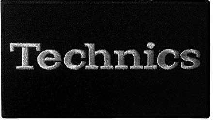 Technics DJ Turntable Patch Iron on Decorate Embroidered Jacket Hat T-Shirt Denim Jean Bag Skirt Gift DJ Party