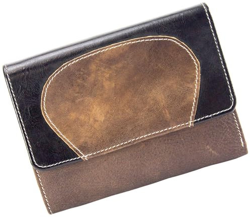 Sunsa Geldbörse. Damen Geldbeutel. Leder Portemonnaie mit RFID Schutz. Mittlere groß Brieftasche mit Kreditkarten Fächer. Mädchen Geldtasche Wallet. Purses 81695