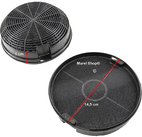 Marel Shop® - Filtri 2 PZ per Cappa compatibile con Elica Type 47 per Modelli: Certosa Missy Box In Standard IXA90PB - IXF60SSPBLX - CRA90SSPB - CRA60PB - IXA60 - IXA90 - ANA60PB