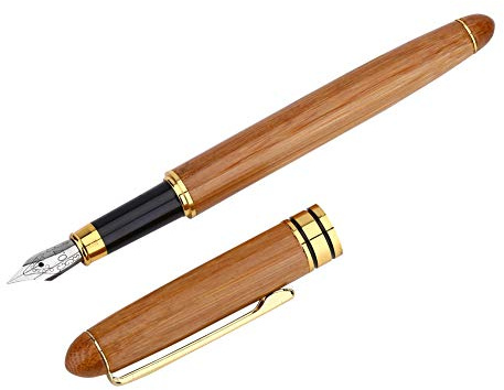 ASHATA Parallel Calligraphy Fountain Pen, Gothic Fountain Pen Smooth Writing Chisel-pointed Nib Writing Gothic Arabic Italic(0.7mm)