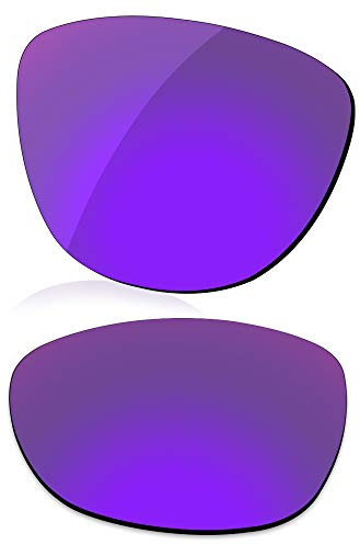 LenzReborn Verres polarisés de rechange pour lunettes de soleil Oakley Frogskins OO9013 – Violet raisin – Miroir polarisé, Violet raisin - Miroir polarisé, Taille unique