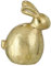 Deko/schwarz-weiß/klassisch/Ostern/Ostereier/Osterhasen/Auswahl/Osternest, Anzahl:1er Einzel, Auswahl:Goldenes Häschen - groß