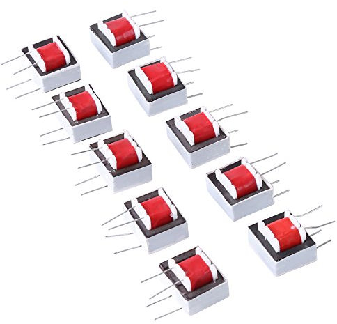 10Pcs Audio Transformers, EI-14 High Efficiency Audio Isolation Transformers 1:1 600:600 Ohm Isolation Transformer for Automatic Control