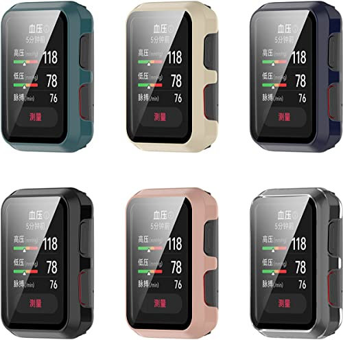 Tyogeephy Estuches compatibles con Huawei watch D Coque protector de pantalla TPU Armor Shell Estuche protector para Huawei watch D Smartwatch