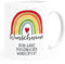 SpecialMe® Kaffee-Tasse Regenbogen personalisiert mit Name und Wunschtext dein eigener Text personalisierbare Geschenke Dein Wunschtext weiß standard