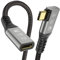 YIWENTEC USB4 8K 0.5M Cable Thunderbolt 4 USB 4 Type-c Male Angle to Female Extension Cable Ultra HD 8K@60Hz 100W Charging 40Gbps Data Transfer Compatible with External SSD eGPU USB-C Docking