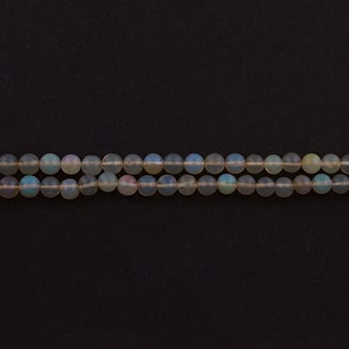LKBEADS 1 Long Strand Ethiopian Welo Opal Smooth Round Balls - Welo Opal Smooth Plain Ball Bead 3mm-7mm 16 Inch SB737