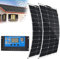 BEIJIAYI Kit De Panneaux Solaires 1000w 2pcs 500w, Système De Panneau Solaire Flexible Hors Réseau Module Monocristallin Photovoltaïque 18v, avec Deux Ports USB