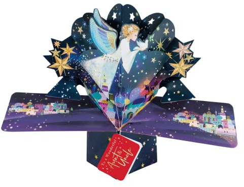 Aunt & Uncle Christmas Card 3D Angel Pop Up Christmas Card Xmas Greeting Card POP059X33