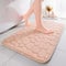 Chakme Tapis de bain en mousse à mémoire de forme, absorbant, antidérapant, pour décoration de douche, paillasson, salle de bain et salon, 43 x 61 cm, beige