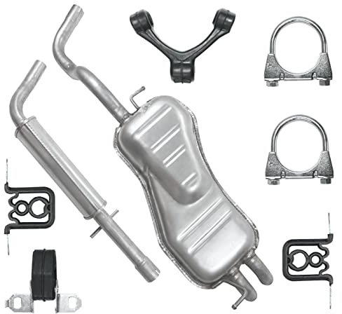 Polmo Schaldampferset Auspuff für A3 8L Seat Leon 1 I VW New Beetle 1 I Golf 4 IV 1.8 2.0 1.6