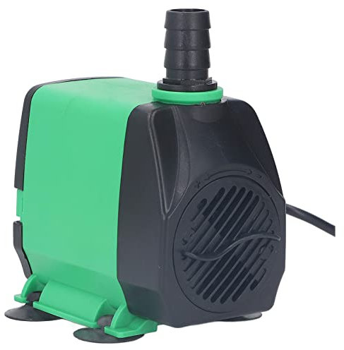 Bomba de Fuente, 60W Ahorro de Energía Bajo Ruido 3 Metros Elevación 2000L Flujo 6.5 Pies Cable de Alimentación Bomba Sumergible para Lavabo de Escultura (Enchufe UE 220V)