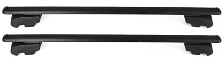 Dachträger kompatibel mit VW Passat B8 Variant 2015-2019 Grundträger Alu TÜV ABE Schwarz 2X