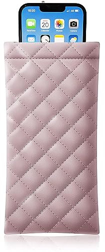 Thermo Handyhülle, Warme Smartphone-Tasche verhindert das Herunterfallen des Akkus durch kaltes Wetter, Handy Tasche Schutz vor Sonnenhitze, Handytasche für universelle Mobiltelefone,Pink