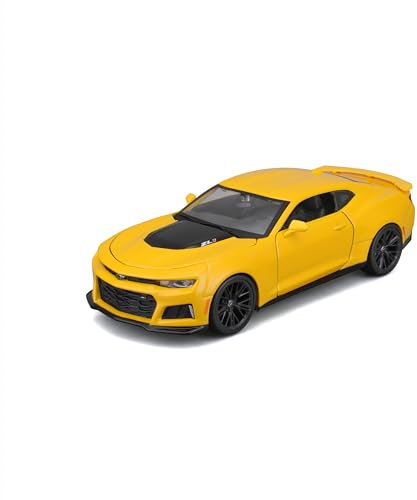 Maisto Chevrolet Camaro ZL1 (2017): Modellauto im Maßstab 1:24, Türen beweglich, gelb (531512Y)