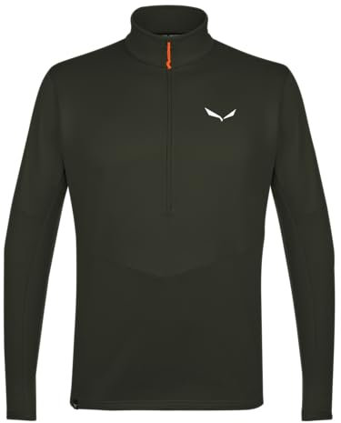 Salewa Puez Polarlite Half Zip Fleece Men, Green, S