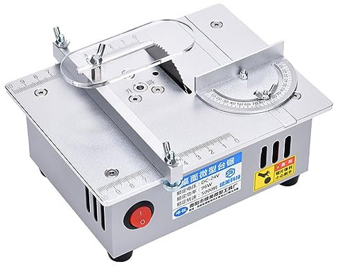 Electric Table Saw - Small Bench Liftable Model Cutting Tool - Miniature Saw - UK