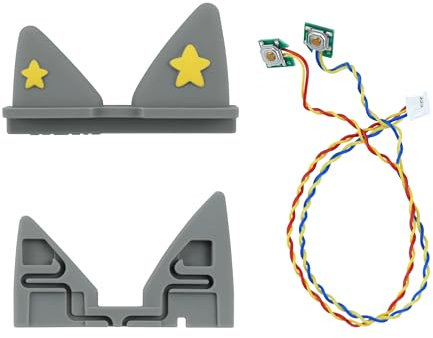 Ersatz-Ohrhörer-Set für Toniebox, 1 Graues Außenohr, 1 Innenohr, 1 Kabel