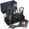 EMPATION Cocktail Making Kit Black, 825ml Cocktail Shaker, 18 Piece Cocktail Set, Boston Cocktail Shaker Set without jamming, Cocktail Kit for Pros & Beginners, Bartender Kit, Cocktail Maker Set