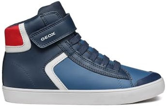 Geox J GISLI Boy A Sneaker, Navy Avio, 35 EU