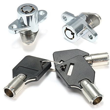 Bonkshire 2X Serrure de Sacoche Rigide 3 CléS pour Touring Glide Road Nouveau