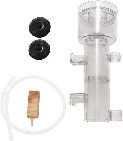 Swiixxer 600L / H Mini Aquarium See Fisch Korallen Tank Innen AufhäNgung für Luft Betriebenen Ei AbschäUmer mit Luft SchläUchen