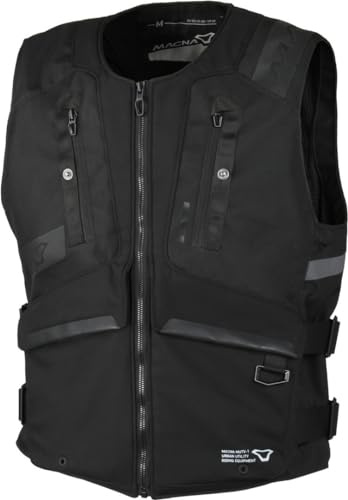 Macna MUTV-1 Solid Motorrad Weste, schwarz, L/XL