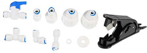 BESTonZON Ice Maker Water Line Connector Kit Ice Maker Line Adapter Fittings for Installation Useful for Fridge Water Connector and Hose Pipe