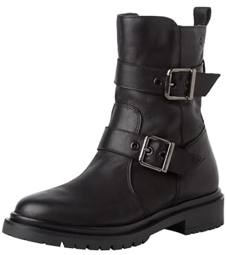 Tamaris Damen Stiefelette Leder bequem; BLACK, EU 38