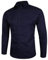 Mens Long Sleeve White Shirts - Slim Fit Smart Casual Business Dress Shirts - Plain Button Up Blouse Tops - Solid Grandad Collar - UK