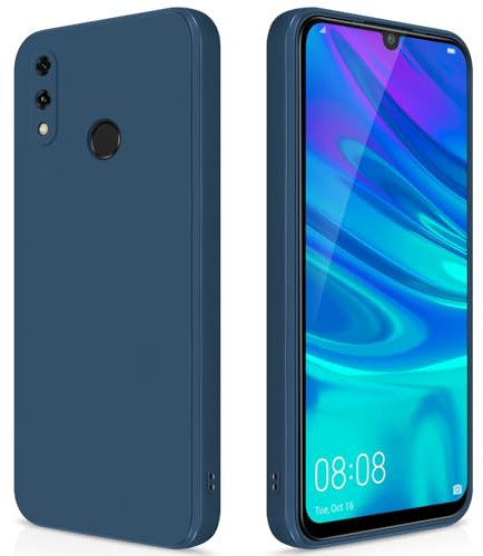 GiiYoon Cover per Huawei P Smart 2019 / Honor 10 Lite Custodia in Silicone, Custodia Antiurto Case Sottile in Silicone TPU con Strato Interno in Fibra e Protezione della Fotocamera, Blu
