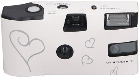 Appareil Photo Jetable, Appareil Photo à Film Couleur Rétro 27 35 Mm avec Flash, Appareil Photo Portable à Usage Unique pour Mariage, Anniversaire, Concert, Voyage,