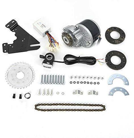 NIGORIY 250W 24V Motor Twist-Kit, E-Bike Bürsten Contoller, Elektro Ebike Conversion Thumb Kit, Elektrofahrrad Bürstenmotor, Elektrischer Gleichstrommotor