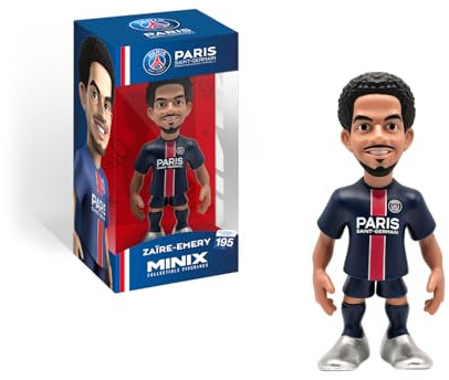 MINIX - Fußball Stars #195 – PSG – Warren Zaire – Emery 33 – Sammelfigur 12 cm