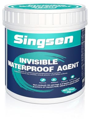 Agent imperméable invisible de 35oz/1000g, agent anti-fuite imperméable, scellant isolant imperméable transparent. Le mastic d'étanchéité convient aussi bien à l'intérieur qu'à l'extérieur